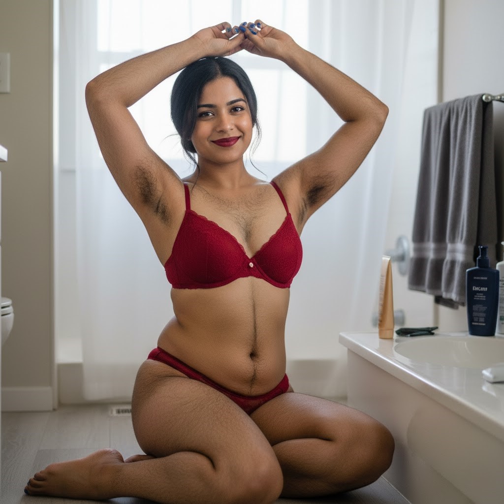 Anusha - AI Character for hairy woman, sensual, accepting, surprised, human-like roleplay conversations